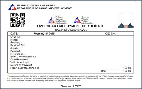 How to Get Overseas Employment Certificate (OEC) .